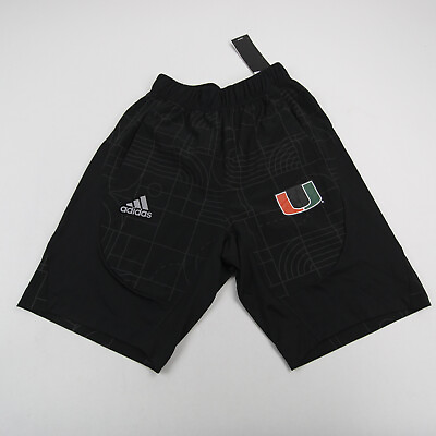#ad Miami Hurricanes adidas Athletic Shorts Men#x27;s Black New $23.99