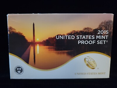 2015 US Mint Proof Set Beautiful Set Box amp; COA Uncirculated $47.95