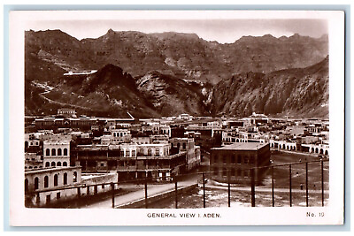 #ad Aden Yemen Postcard General View 1 c1930#x27;s Unposted Vintage RPPC Photo $29.95