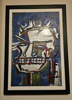 #ad ORIGINAL 2004 Gregoire PAINTING 12quot; X 18quot; MOANSTER LISA ABSTRACT Art Basquiat $250000.00