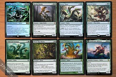 #ad Set of 8 Different Green Hydra Creatures *NM* Magic MTG Gargos Vicious Watcher $5.99