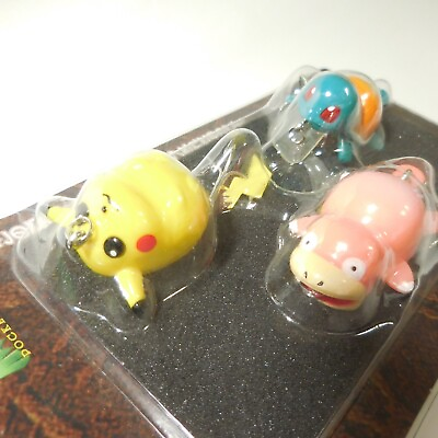 #ad Pokemon Lure Pikachu Squirtle Slowpoke set fishing Zenigame Yadon Tomy Japan $71.00
