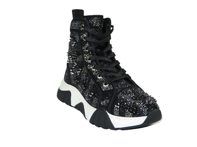 #ad Mens High Top Shoes By FIESSO AURELIO GARCIASpikes Rhine stones 2412 Black $199.99