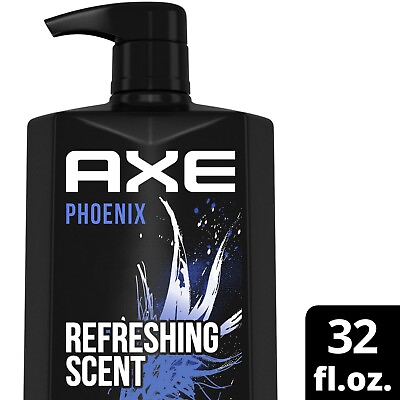 #ad AXE Men#x27;s Liquid Body Wash amp; Shower Gel with Pump Phoenix Crushed Mint amp; Rosemar $8.01
