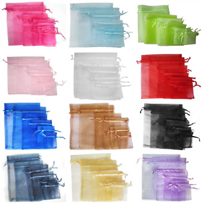 5 Sizes Organza Wedding Party Xmas Jewelry Favour Gift Bags Pouch Decor C $0.99