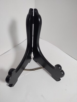 #ad Wooden Plate Easel Display Stand with bottom metal reinforcemen. Black Finished $9.00