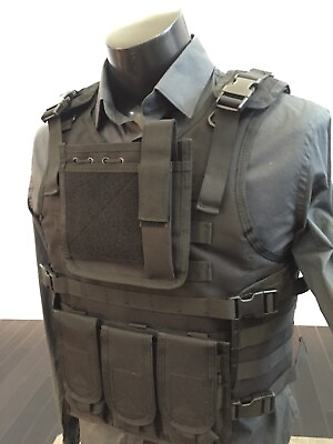 #ad BODY ARMOR Carrier Vest FREE 3a BULLETPROOF Inserts XL 2XL 3XL L USA Made $239.00