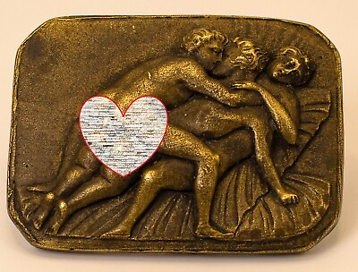#ad Bronze Vintage Sex Scene Antique Piece $149.00