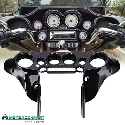 #ad Vivid Black Batwing Inner Fairing For Harley Touring Street Glide FLHX 2006 2013 $125.91