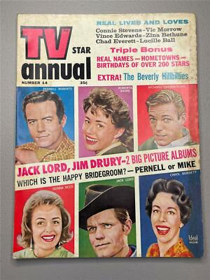 #ad TV Star Annual Magazine #14 1962 Beverly Hillbillies Jack Lord Lucille Ball $29.98