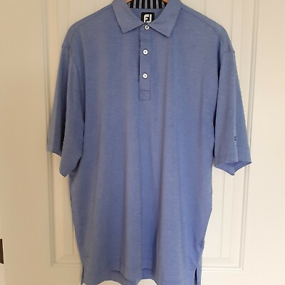 #ad FootJoy Short Sleeve Polo for Lantana Golf Club Blue Size L $25.00