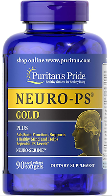 #ad Puritans Pride Neuro Ps Gold DHA Helps Support Memory 90 Ct FREE SHIP USA $32.06