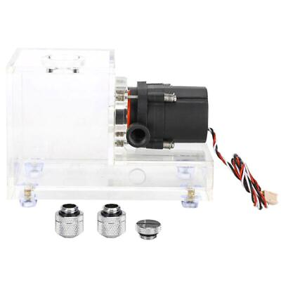 #ad High Performance 12V Pump 600ml Water Kit for PC CPU Liquid Cooling System $51.48