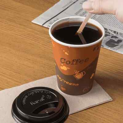#ad #ad Karat 12oz Paper Hot Cups Coffee Print 90mm1000 ct Hot Coffee Cups C K512 $91.13