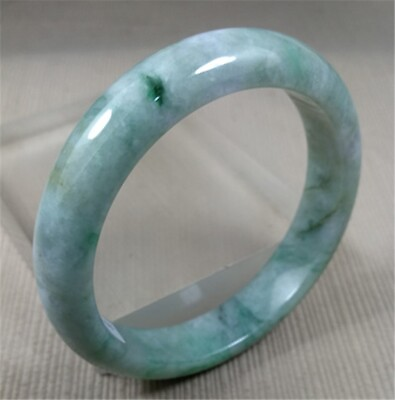 #ad 59MM Myanmar Certified Grade A Natural Green Emerald Jadeite Jade Bracelet $87.20