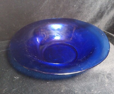 #ad Cobalt Blue Round Serving Bowl 14” x 3.75quot;H Round Heavy Flared Edge $79.99