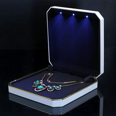 #ad Necklace Organizer Box with Led LightJewelry Box for Necklace Necklace $46.25
