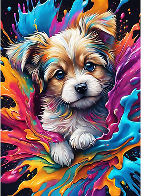 #ad Dog Diamond Painting Kits Animal Diamond Art Kits for Adults 5D Colorful Diamo $9.40