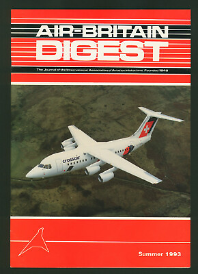 #ad Summer 1993 Air Britain DIGEST Magazine Airplane Aviation $2.24