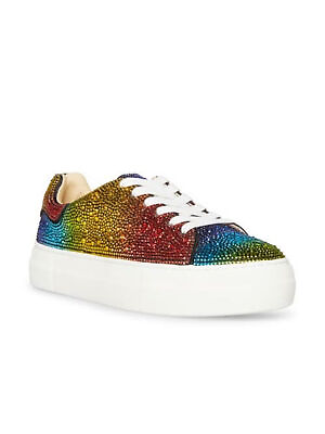 #ad BETSEY JOHNSON Womens Rainbow Sidny Toe Platform Sneakers Shoes 6.5 M $53.99