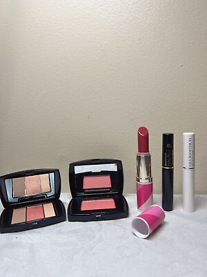 Lancomeamp;EL Makeup Palette Gift Set TravelSize 126blushmascaraprimerlip New $19.80
