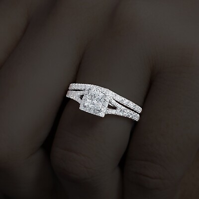 #ad F VS1 1.16 Ct IGI Certified Lab Grown Princess Diamond Engagement Ring 14k Gold $982.78
