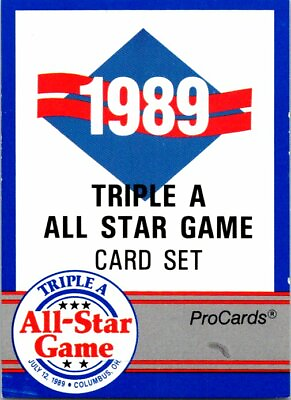#ad 1989 ProCards Triple A All Star Game Minor League Pick Choose Your Cards $0.99