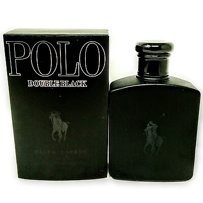 #ad Ralph Lauren Polo Double Black Men EDT 4.2 oz New Sealed in Box $48.99