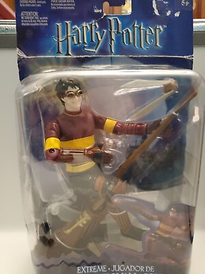 #ad Mattel Harry Potter QUIDDITCH HARRY Action Figure 2003 *NEW* $17.99