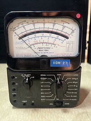 #ad Precision Model One Twenty 120 Vintage Analog VOM Meter $59.99