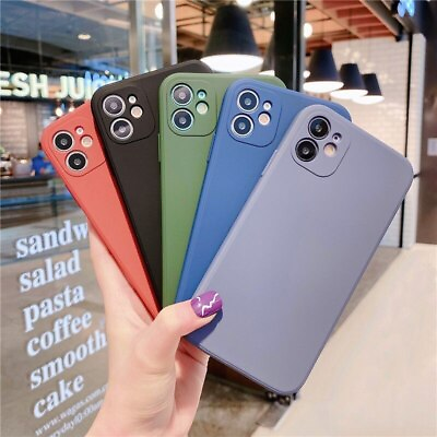 #ad For iPhone 15 14 13 12 11 Pro Max XS XR X SE 8 7 Silicone Case Camera Lens Cover $2.95