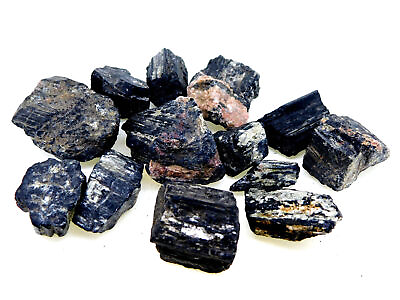 #ad Earth Mined Natural Raw Black Tourmaline Chunks 500 Cts Healing Crystal Mineral $17.49