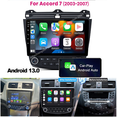 #ad 64GB For Honda Accord 7 2003 2007 Android Stereo Radio Car GPS 10quot; Touchscreen $129.85