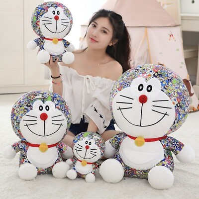 #ad Hot Cute Plush Toy Uni Qlo Limited Edition Doraemon Sunflower Pillow doll $41.99