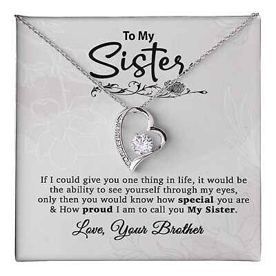 #ad To My Sister Necklace Brother to Sister Birthday gift For Sister from Brother $34.99