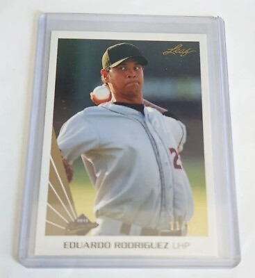 #ad 2013 Leaf Memories Eduardo Rodriguez Gold Prospect Parallel #B ER1 ##x27;d 11 25 $5.00