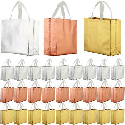 #ad #ad 60 packReusable Gift Bags with Handles 12.6 x 11 x 4.7 in Non Woven Shopping ... $39.59