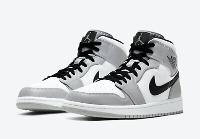 Nike Air Jordan 1 Mid Light Smoke Grey Black White Dior Size 7 12 554724 092 $199.99