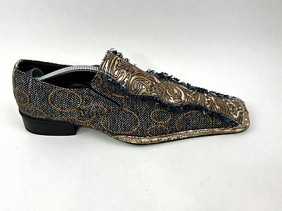 #ad FIESSO by Aurelio Garcia Shoes Mens Size 9 Multicolor Abstract Loafers $44.88
