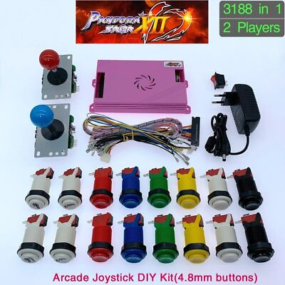 #ad Pandora Saga Box 12 3188 in 1 family DIY arcade kit Built in 53 3D game HDMI $98.00
