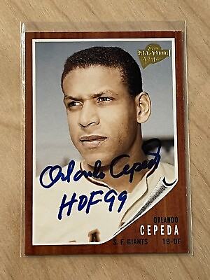 #ad 2005 Topps All Time Fan Favorites Orlando Cepeda Signed amp; Inscribed HOF ‘99 #135 $29.00