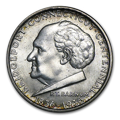 #ad 1936 Bridgeport Connecticut Centennial Half Dollar BU $213.89