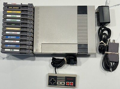 #ad #ad *For PARTS REPAIR* Nintendo Console NES 001 Bundle Lot 12 Games TESTED *READ* $89.00