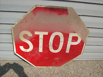 #ad #37 Genuine Authentic Used Street Sign STOP VERY DUSTY DIRTY $59.99