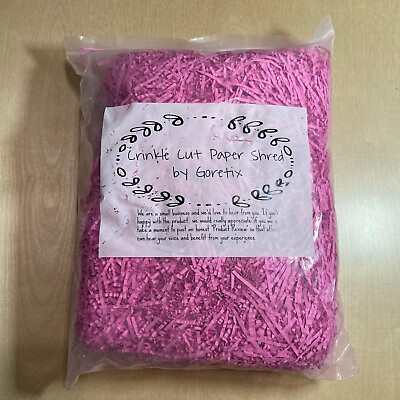#ad #ad Pink Crinkle Cut Paper Shred Filler 1 lb Party Decoration Gift Celebration $15.15
