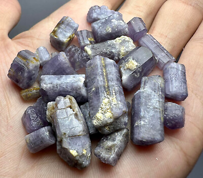 #ad 185 CT Top Quality Violet Purple Scapolite Crystals Lot From Afghanistan $35.00