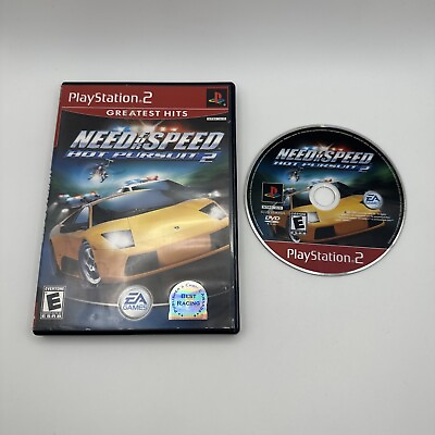 #ad Need For Speed: Hot Pursuit 2 PS2 PlayStation 2 No Manual Tested Works Authentic $10.95