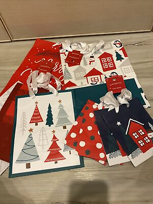 #ad Target Wondershop Christmas Differnt Size Lot of 9 Holiday Bags NEW $8.00