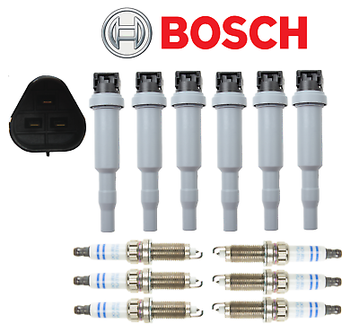 #ad OEM Ignition Coil Spark Plug Double Platinum Plug 6sets Bosch for BMW Gas $217.88