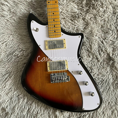 #ad Meteora Electric Guitar 3 Tone Sunburst Maple Fretboard Tremolo Bridge Fast Ship $266.00